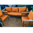 Pure teak wood sofa set in natural finish