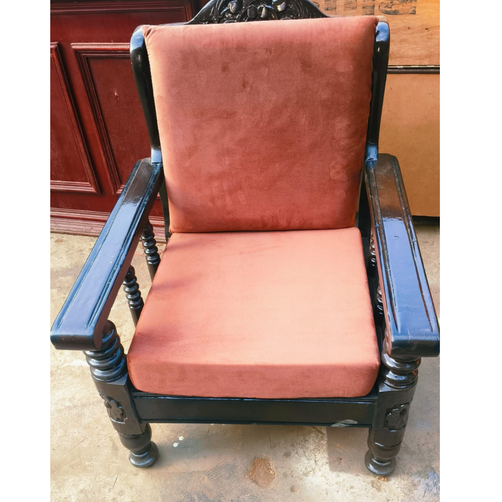 Teak wood sofa set for living room - Image 4