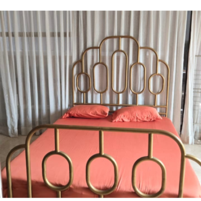 Premium Queen size metal bed  with mattress