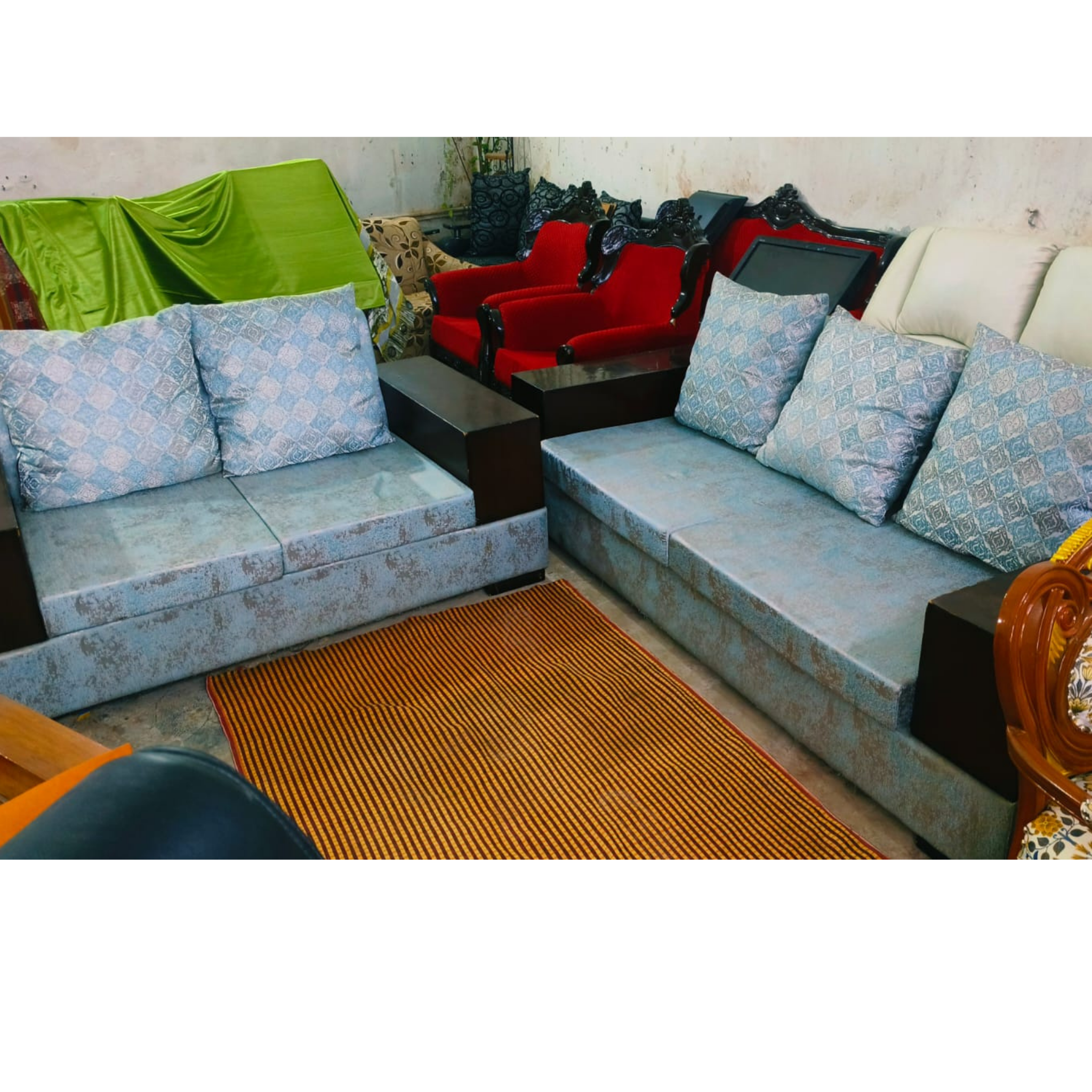 Solid teak wood sofa set