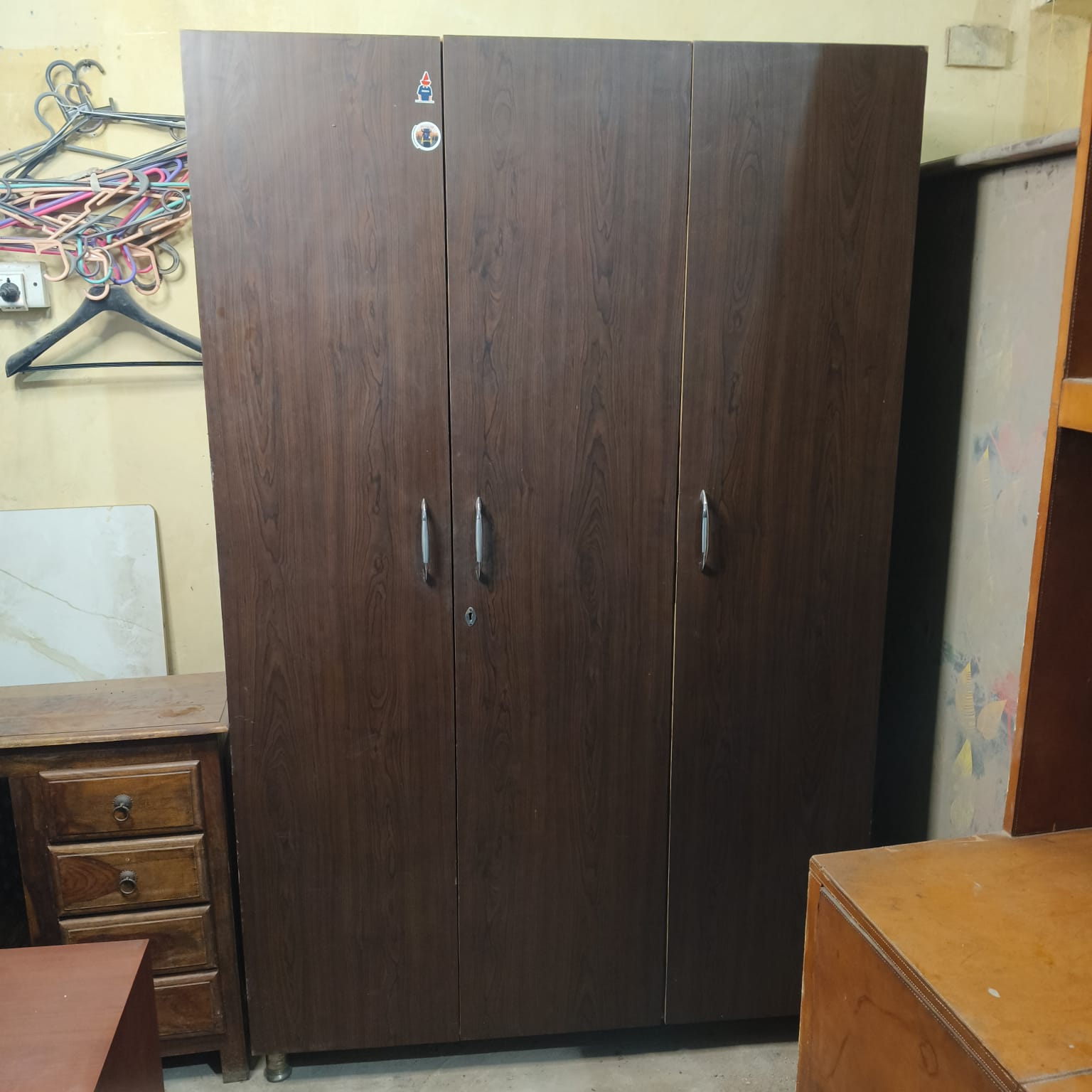 3 Door Solid Wood Almira