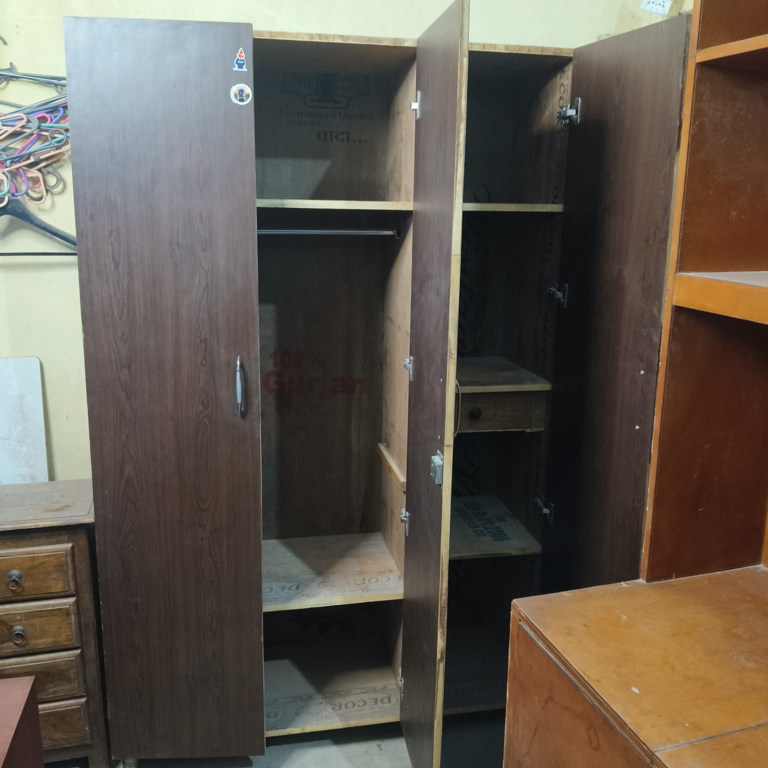 3 Door Solid Wood Almira - Image 4