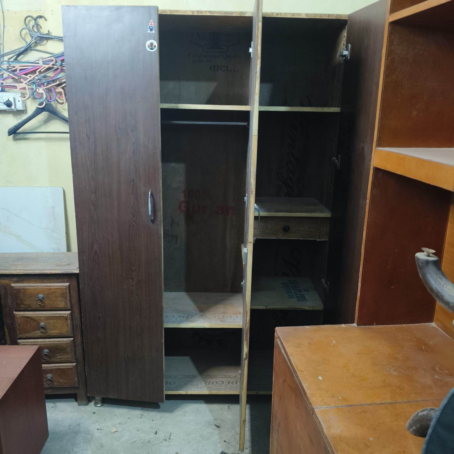 3 Door Solid Wood Almira - Image 5