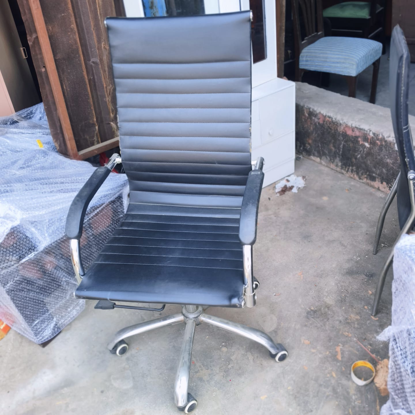 Stainless steel office chair