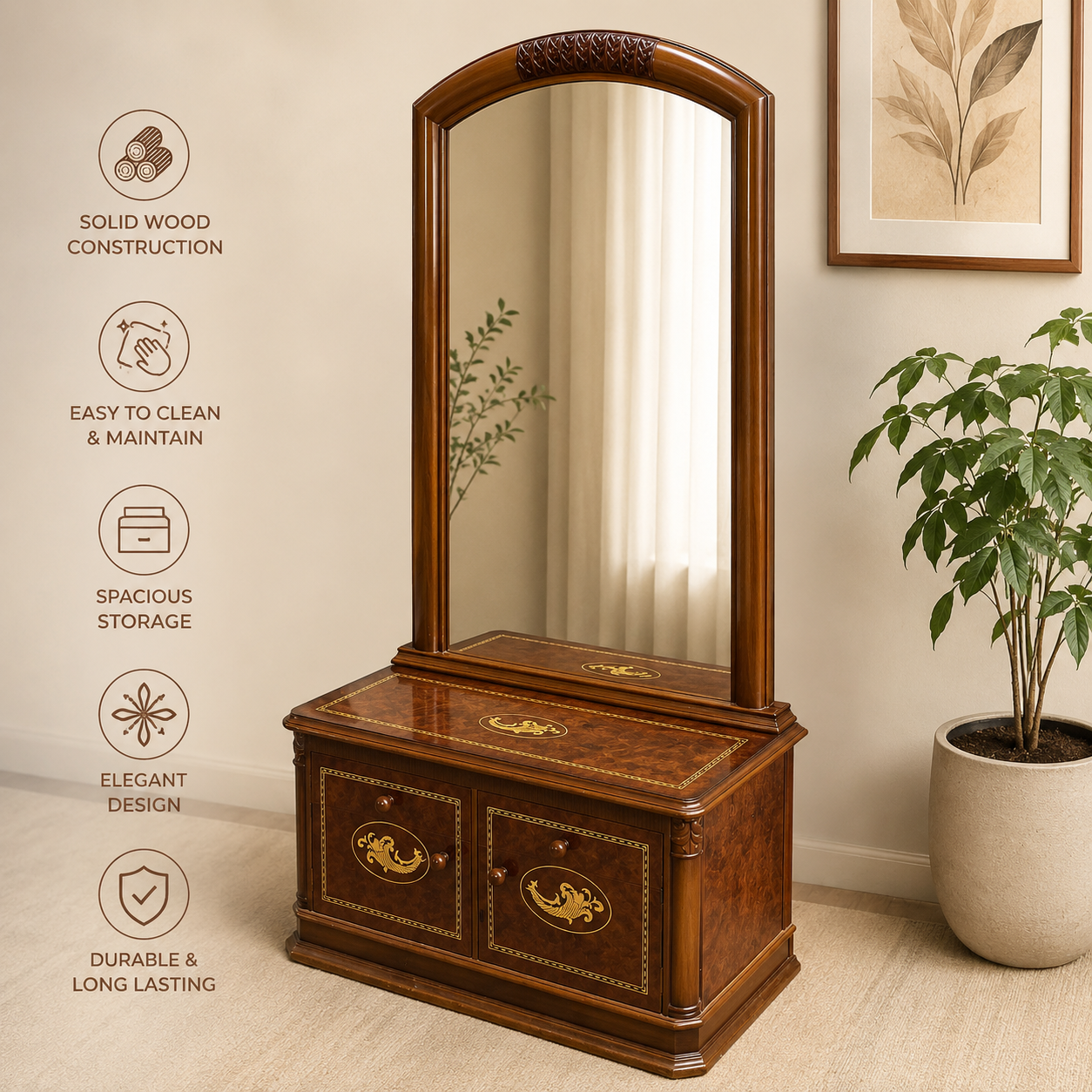 Wooden dressing table