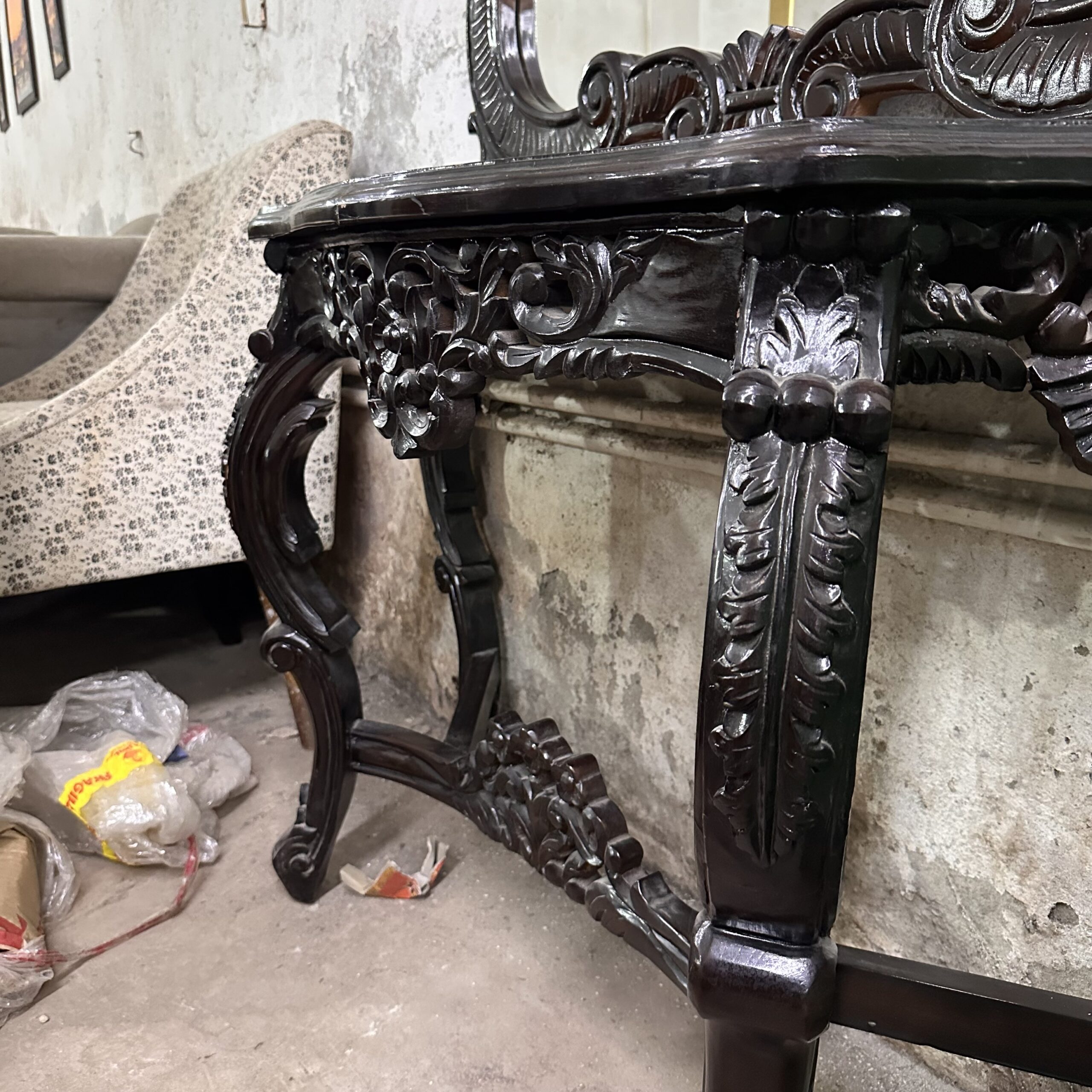 Carving mirror with console - Image 4